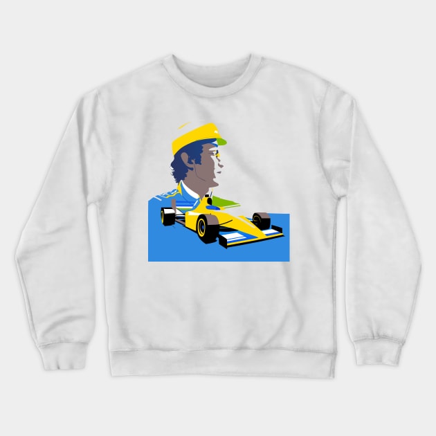 Senna "Our Hero Driver" Crewneck Sweatshirt by Brazil Vibes